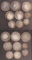 London Coins : A180 : Lot 2148 : Maundy Pouch containing Edward VII 1908 issues 6 full sets along with 1908 odds 4d (1), and 2d (1), ...