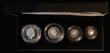 London Coins : A180 : Lot 301 : Britannia Silver Proof Set 2008 the 4-coin set nFDC to FDC a couple of the coins with light toning, ...