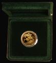 London Coins : A180 : Lot 487 : Sovereign 1980 Proof aFDC (some toning) in the Royal Mint green case without certificate
