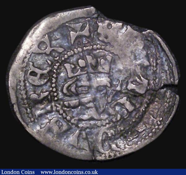 Halfpenny Edward III London Mint, S.1557, North 1131, 0.51 grammes, Fine, double struck and with some flan cracks : Hammered Coins : Auction 181 : Lot 1397