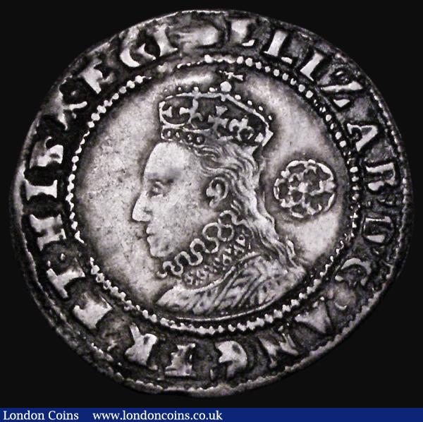 Sixpence Elizabeth I 1590 Sixth Issue, Bust 6C, S.2578B, mintmark Hand, 2.92 grammes NVF/VF on a full round flan, evenly struck with good portrait and excellent eye appeal : Hammered Coins : Auction 181 : Lot 1491