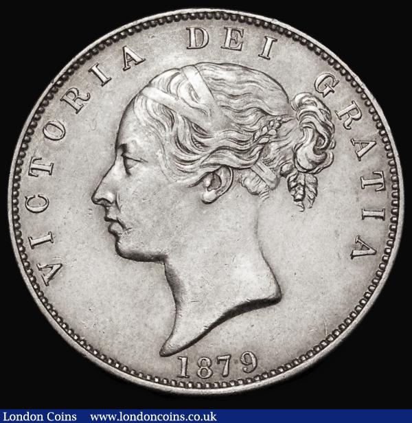 Halfcrown 1879 ESC 703, Bull 2753, Davies 585 dies 3C, Near EF with a gentle edge bruise, Rare : English Coins : Auction 181 : Lot 1831