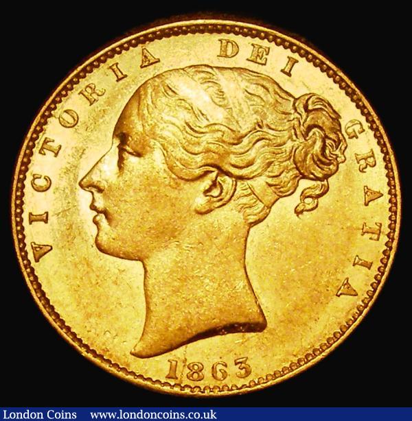 Sovereign 1863 Marsh 48, S.3853, Die Number 2 Marsh 48 EF : English Coins : Auction 181 : Lot 2146