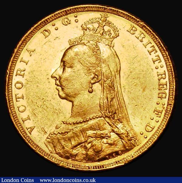 Sovereign 1890M Second legend, D:G: closer to the crown, S.3867B, Marsh 134, DISH M14, EF and lustrous with some contact marks : English Coins : Auction 181 : Lot 2206