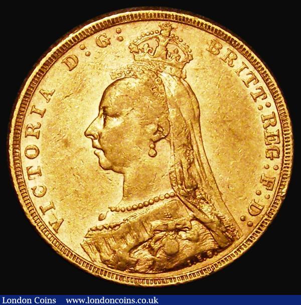 Sovereign 1891M Second legend, D:G: closer to the crown, Horse with short tail, S.3867B, Marsh 135, DISH M15, Fine/Good Fine : English Coins : Auction 181 : Lot 2209