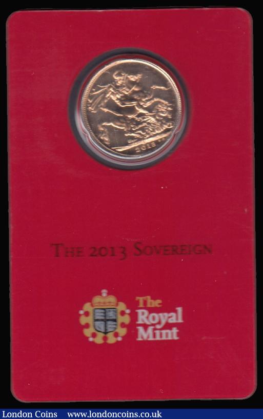 Sovereign 2013 I S.SC7A Lustrous UNC on the Royal Mint card of issue : English Cased : Auction 181 : Lot 563