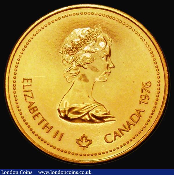 Canada 100 Dollars Gold 1976 Montreal Olympics KM#115 UNC with some hairlines and some handling marks : World Coins : Auction 181 : Lot 945