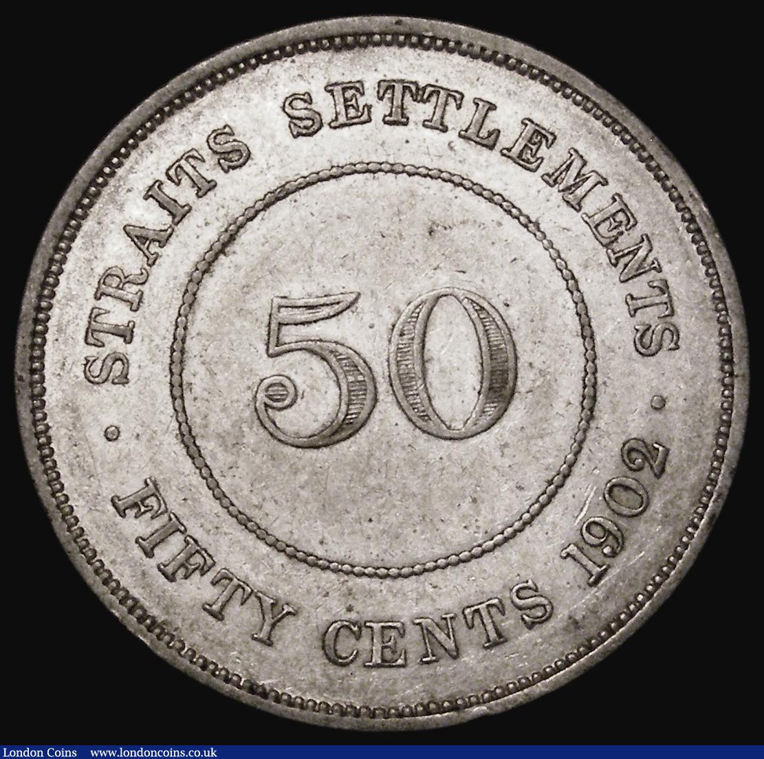 London Coins : A181 : Lot 1176 : Straits Settlements 50 Cents 1902 KM#23 Near VF, scarce