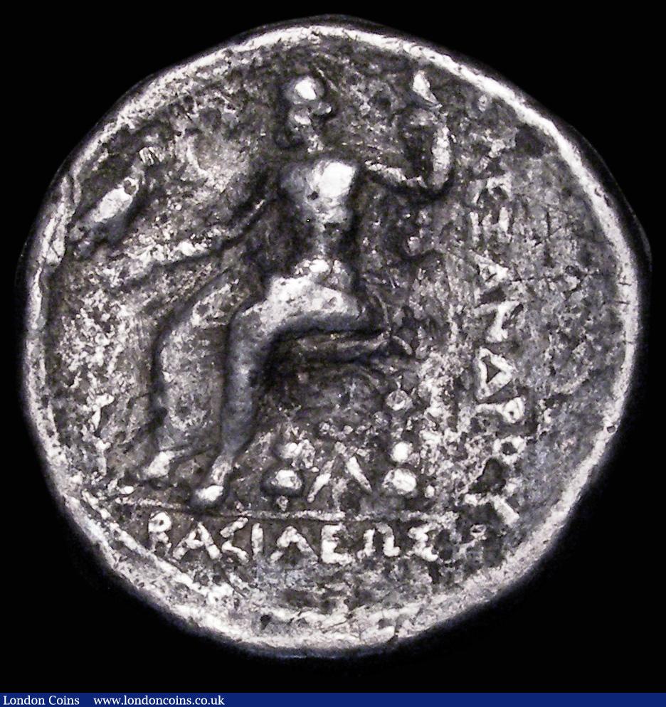 London Coins : A181 : Lot 1233 : Ancient Greece - Macedonia Alexander III Silver Tetradrachm, Aradus (c.328-320BC) Obverse: Head of H...