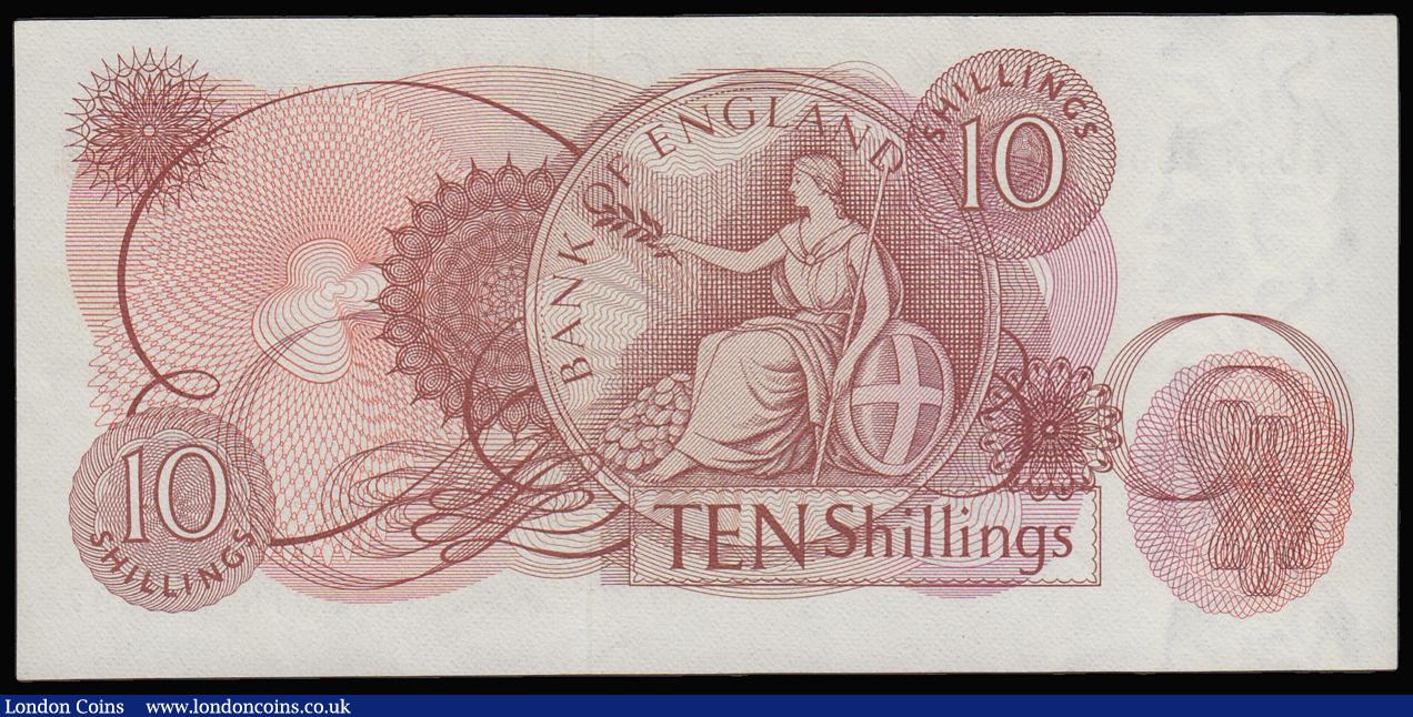 London Coins : A181 : Lot 130 : Ten Shillings Fforde B310 issued 1967 1st run A01N 490697, AU