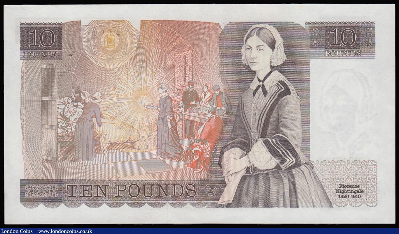 London Coins : A181 : Lot 146 : Ten Pounds Somerset 1980 B346 Florence Nightingale reverse Z23 868148 Unc