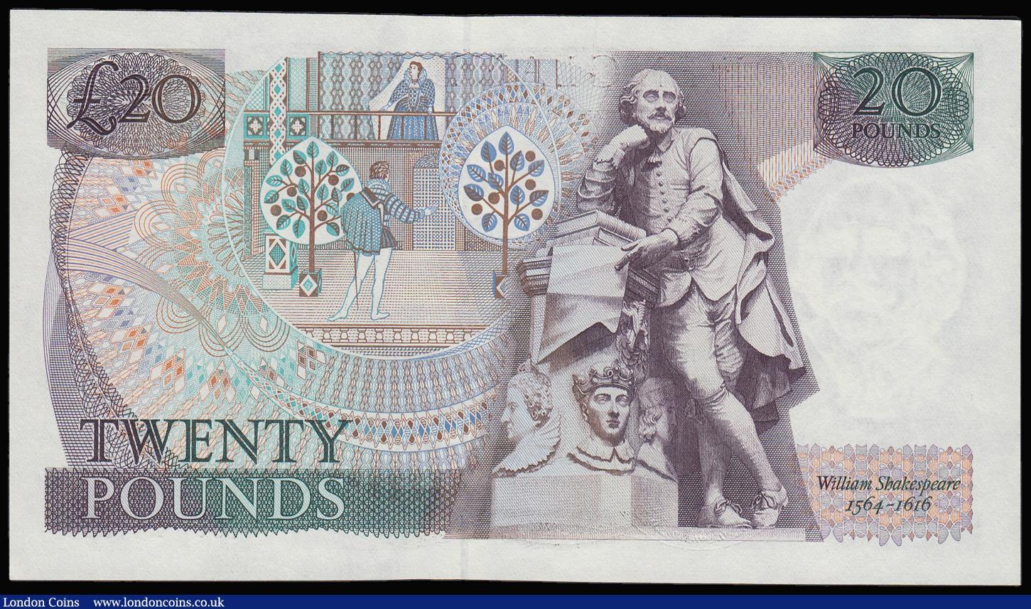 London Coins : A181 : Lot 154 : Twenty Pounds Gill B355 issued 1988 15U 241254 UNC