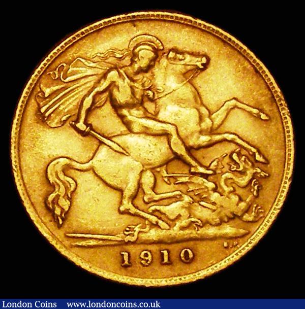 Half Sovereign 1910 Marsh 513, S.3974B, Good Fine/NVF : English Coins : Auction 181 : Lot 1790