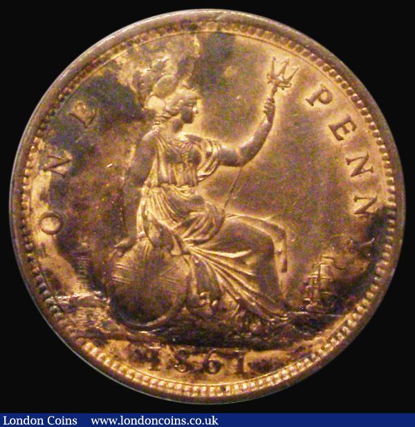 Penny 1861 Freeman 33 Dies 6+G LCGS 60 : English Coins : Auction 181 : Lot 1924