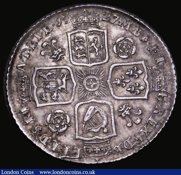 Shilling 1727 Roses and Plumes, George II, ESC 1190, Bull 1695 GVF/NEF and attractively toned : English Coins : Auction 181 : Lot 1972