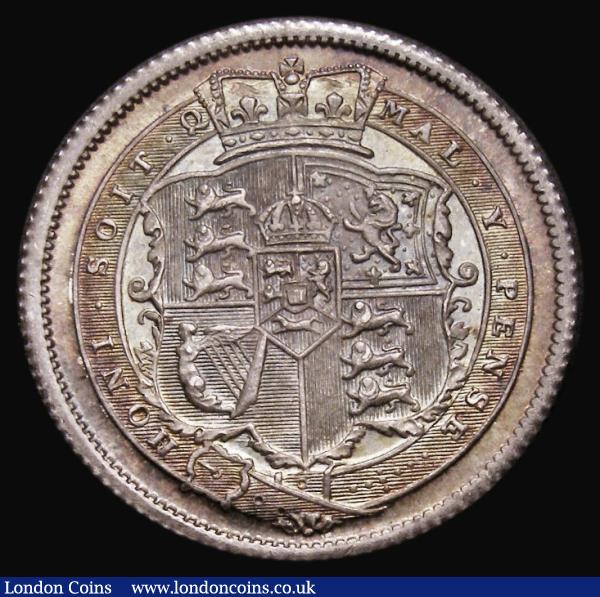 Shilling 1816 ESC 1228, Bull 2140, Choice UNC with gold and blue/green tone, in an LCGS holder and graded LCGS 85 : English Coins : Auction 181 : Lot 1983