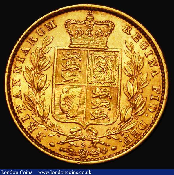 Sovereign 1871S Shield Reverse, WW Raised on truncation, Marsh 69A, S.3855, Good Fine/VF : English Coins : Auction 181 : Lot 2159