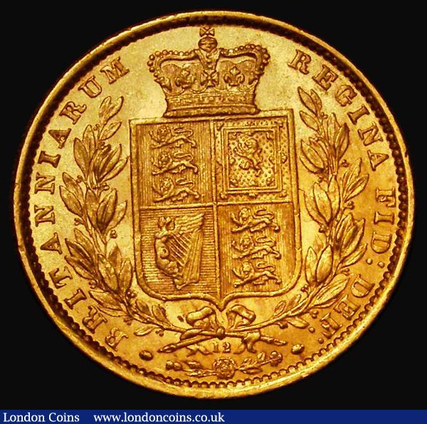 Sovereign 1872 Shield Reverse, Marsh 56, S.3853, Die Number 12, GVF/EF : English Coins : Auction 181 : Lot 2160