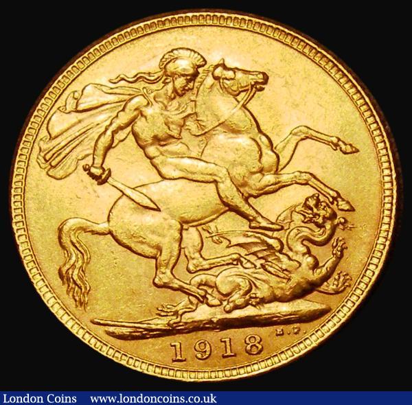 Sovereign 1918 I Marsh 228, S.3998, NEF : English Coins : Auction 181 : Lot 2278