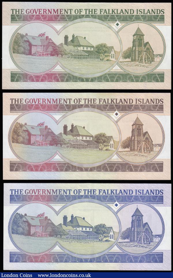 Falkland Islands (3) £10 1.9.1986, £20 1.10.1984, £50 1.7.1990 all Unc : World Banknotes : Auction 181 : Lot 252
