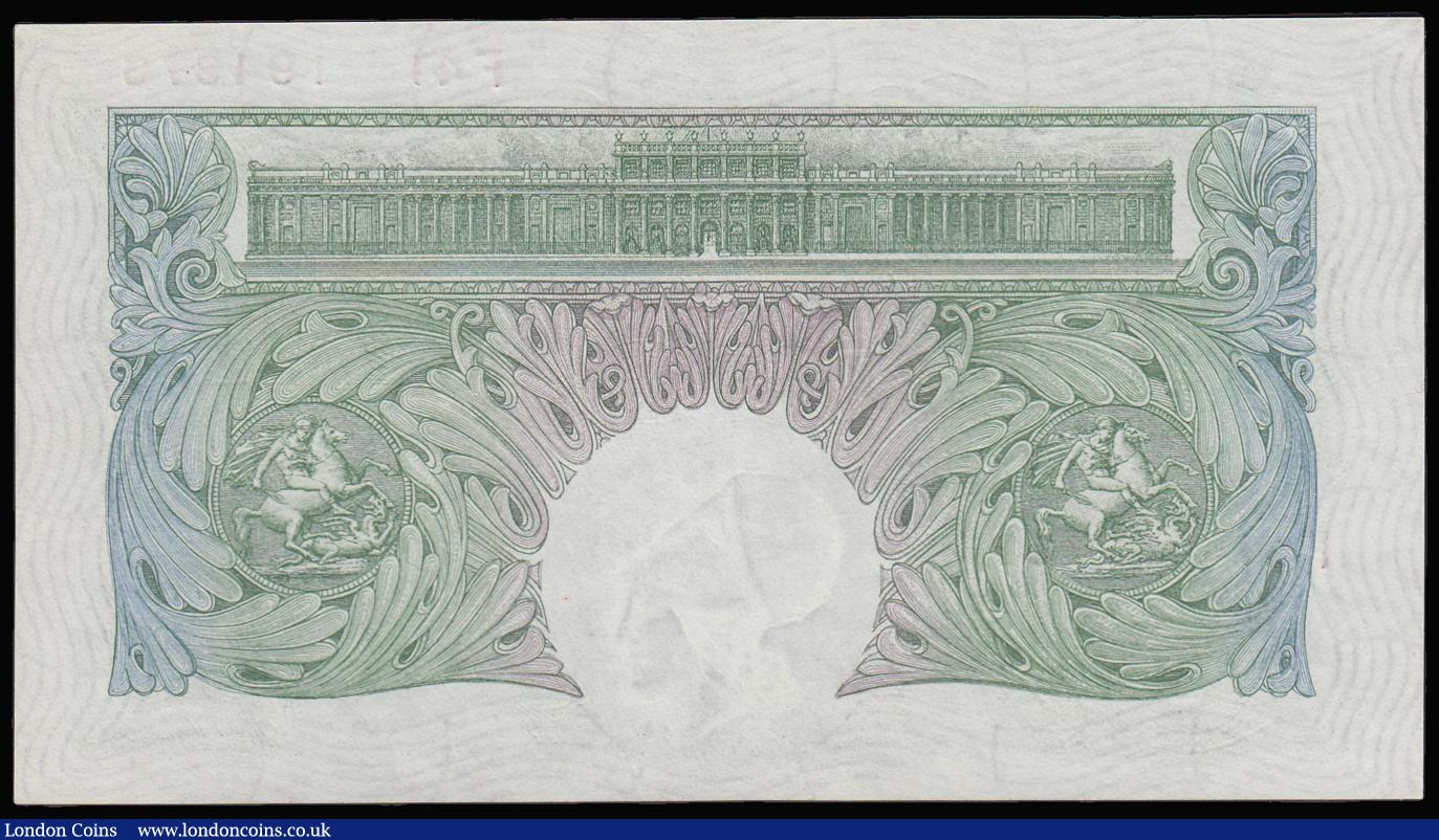 London Coins : A181 : Lot 50 : One Pound Mahon B212 issued 1928 series F41 194376, UNC