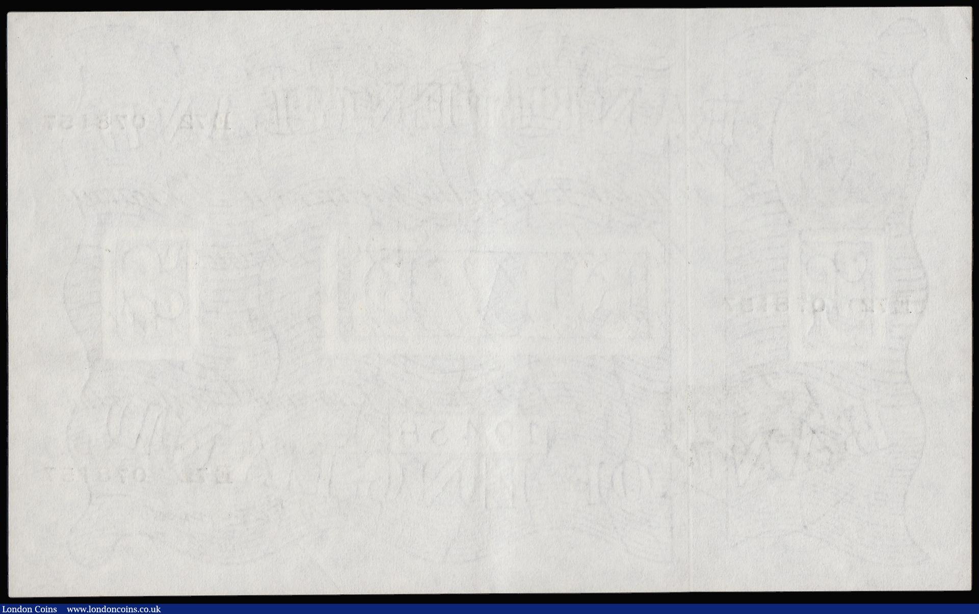 London Coins : A181 : Lot 69 : Five Pounds Peppiatt White B255 Thick Metal Thread LONDON branch issue dated 24th November 1944 seri...