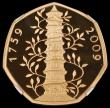 London Coins : A181 : Lot 1645 : Fifty Pence 2019 Kew Gardens Gold Proof S.H66, in an NGC holder and graded PF69 Ultra Cameo