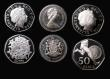 London Coins : A181 : Lot 528 : One Pound 1983 Silver Proof Piedfort nFDC lightly toned, retaining much original brilliance, Fifty P...