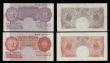 London Coins : A181 : Lot 66 : Ten Shillings Peppiatt Mauve Y57D prefix VF, O'Brien 1955 B271 VF, Pound Peppiatt Blue H52H pre...