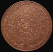 London Coins : A181 : Lot 824 : Mexico Aztec Calendar medal, undated, 76mm diameter in bronze, 160.16 grammes, UNC or near so and to...