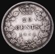 London Coins : A181 : Lot 946 : Canada 20 Cents 1858 KM#4 Near Fine, a problem-free example
