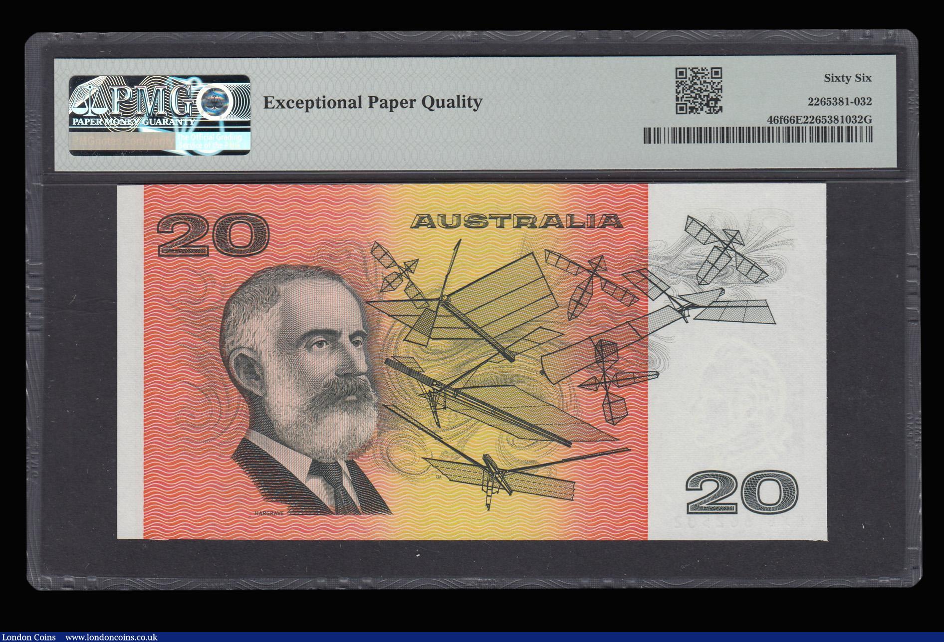London Coins : A182 : Lot 111 : Australia 20 Dollars (1989) Phillips and Fraser Pick 46f EXB662502 PMG 66 EPQ  