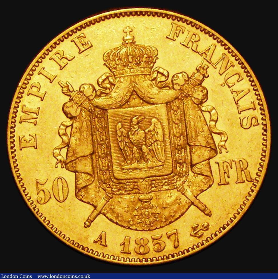 London Coins : A182 : Lot 1124 : France 50 Francs Gold 1857A Paris Mint KM#785.1 GVF