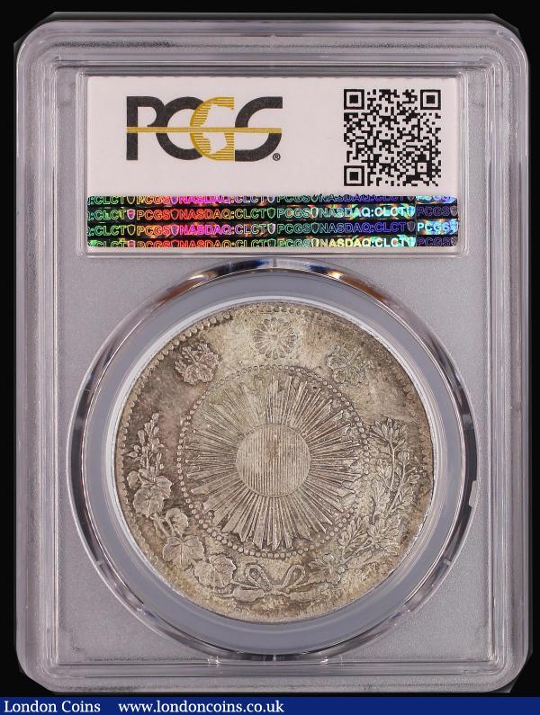 Japan Yen 1870 (Year 3) type 1 Y#5.1 UNC attractive tone over original mint bloom, slabbed and graded PCGS MS62 : World Coins : Auction 182 : Lot 1240
