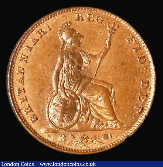 London Coins : A182 : Lot 1898 : Farthing 1857 Peck 1585 Lustrous UNC, in an LCGS holder and graded LCGS 80