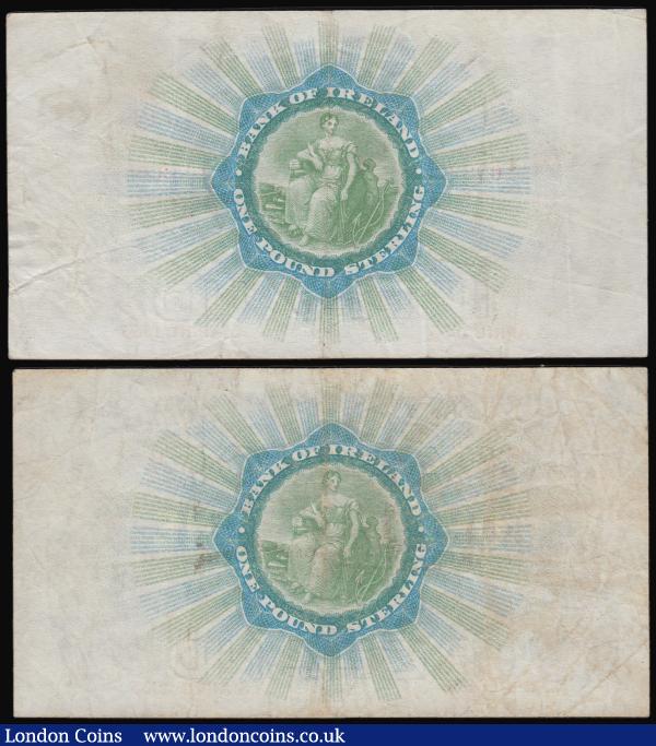 Northern Ireland, Bank of Ireland 1 Pounds 3 April 1933 (2) both VF and a seldom offered date : World Banknotes : Auction 182 : Lot 203