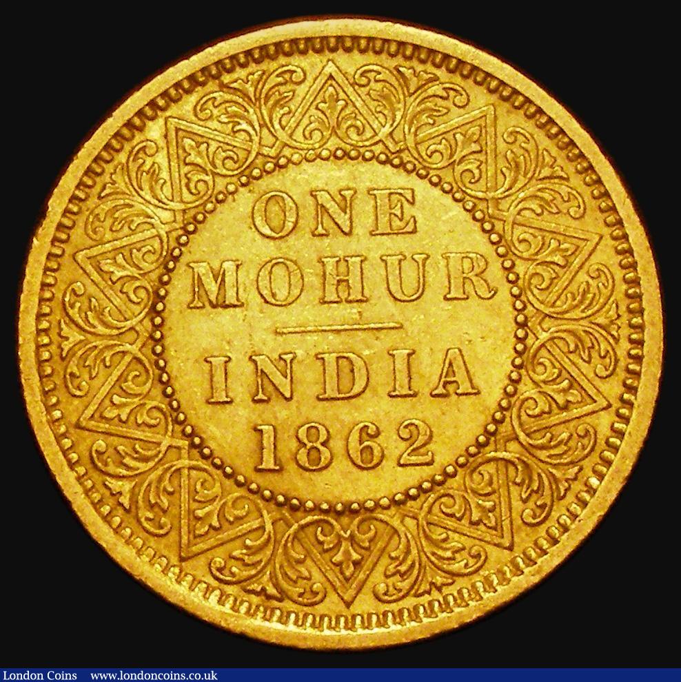 London Coins : A182 : Lot 2060 : India Mohur 1862 KM#480 About EF