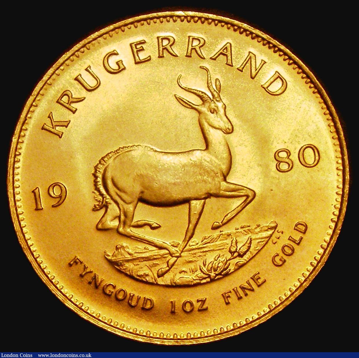 London Coins : A182 : Lot 2063 : South Africa Krugerrand 1980 KM#73 Lustrous UNC