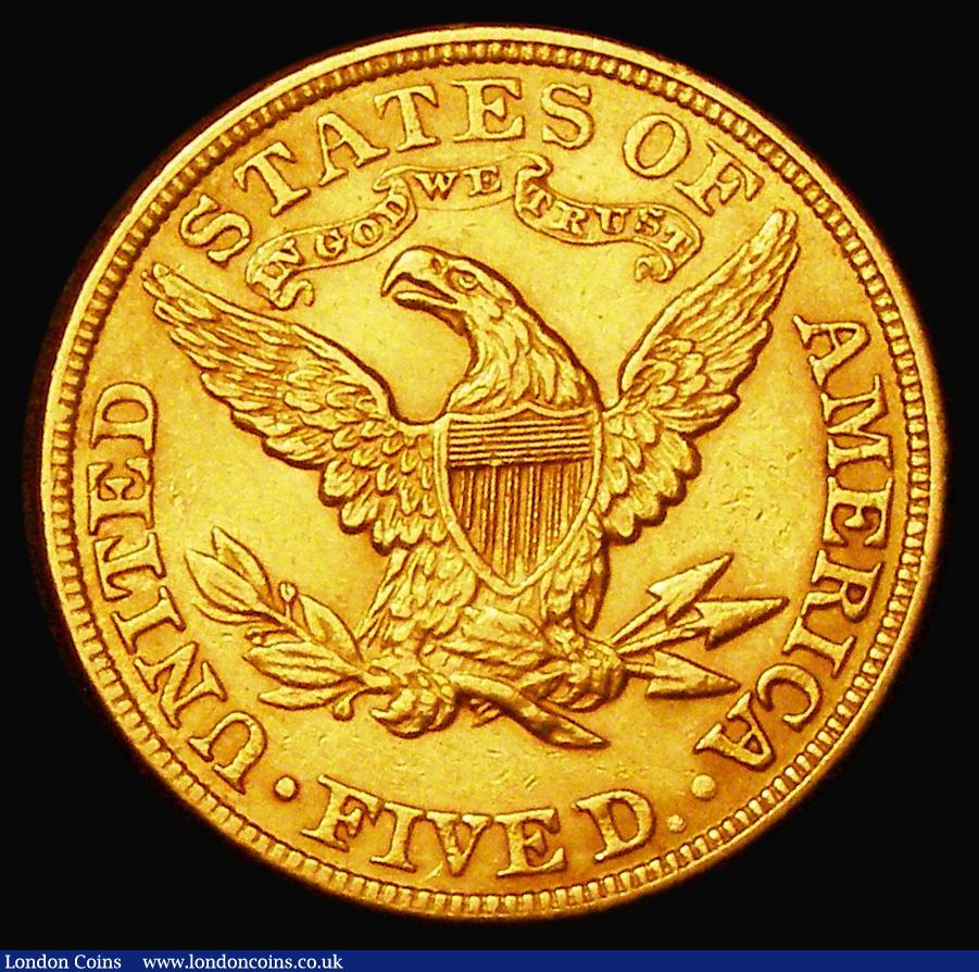 London Coins : A182 : Lot 2067 : USA Five Dollars Gold 1881 Breen 6713 GVF/NEF