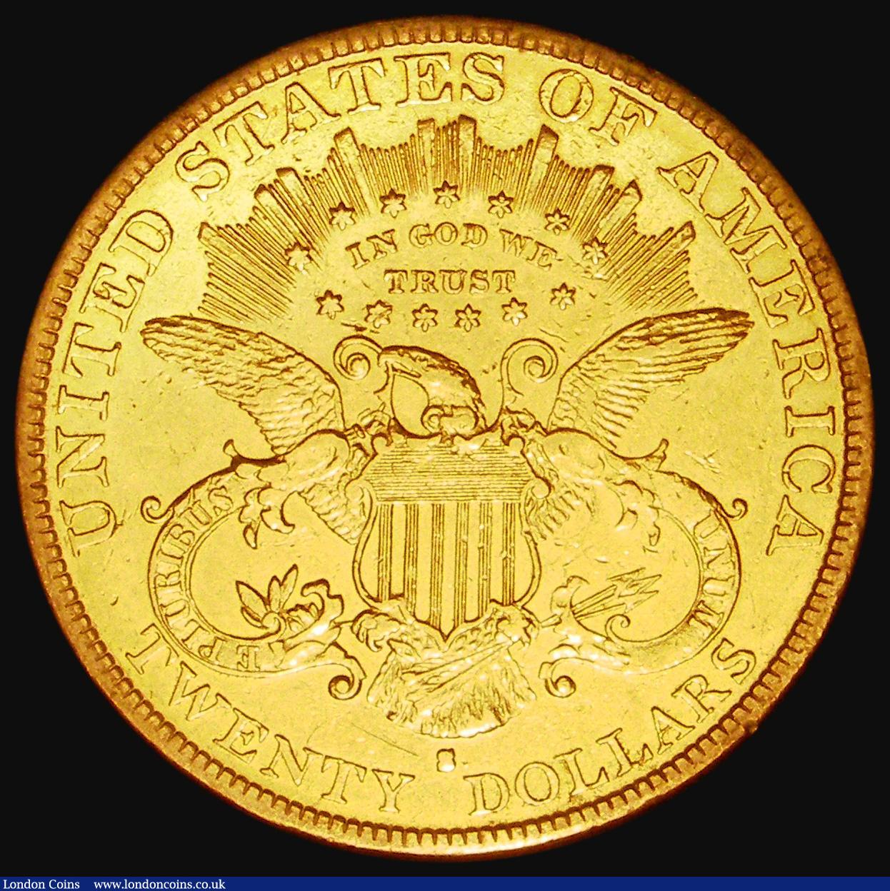 London Coins : A182 : Lot 2071 : USA Twenty Dollars Gold 1883 S Breen 7287 GVF with surface marks