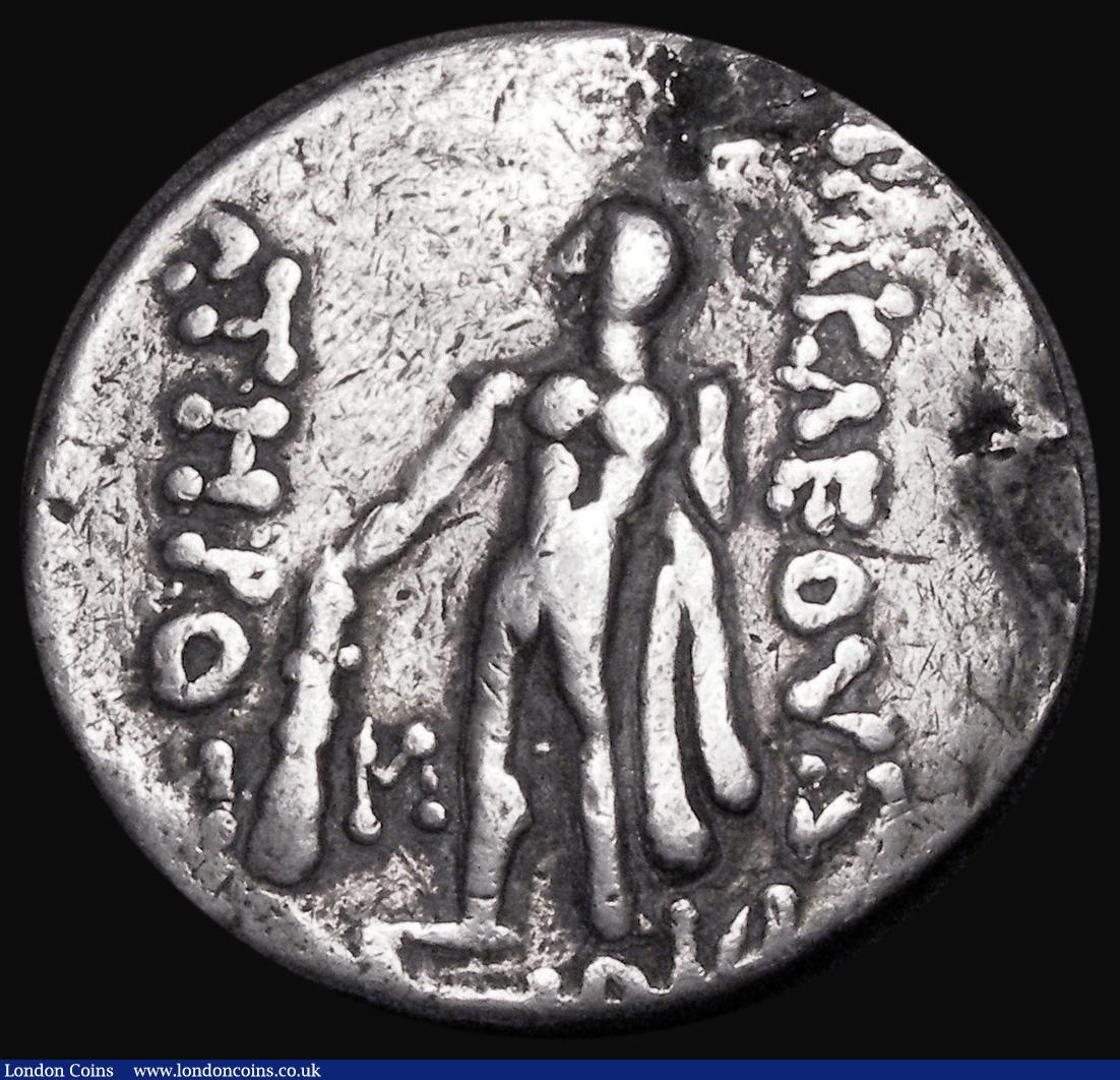 London Coins : A182 : Lot 2090 : Celts, Lower Danube Silver Tetradrachm, imitative series (2nd to 1st Century BC)  Obverse : Head of ...