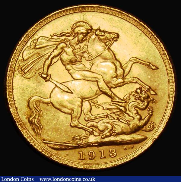 Sovereign 1913 Marsh 215, S.3996, NEF : English Coins : Auction 182 : Lot 3267