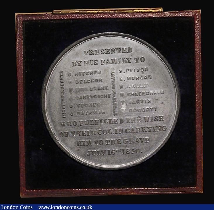 London Coins : A182 : Lot 803 : Death of the Duke of Cambridge 1850 60mm diameter in White Metal by G.G. Adams Obverse: Bust right ....