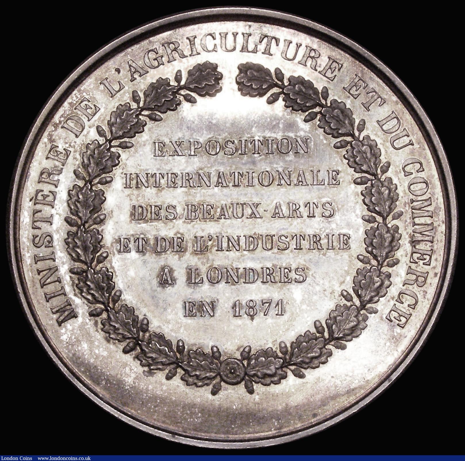 London Coins : A182 : Lot 907 : France - London International Exhibition of Decorative Arts and Industry 1871 a French Prize Medal 5...