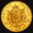 London Coins : A182 : Lot 1124 : France 50 Francs Gold 1857A Paris Mint KM#785.1 GVF