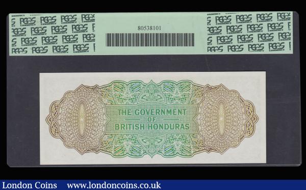 British Honduras 1 Dollar 1st April 1964 Pick 28b PCGS 64PPQ Choice Unc desirable thus : World Banknotes : Auction 182 : Lot 120