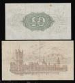 London Coins : A182 : Lot 16 : Warren Fisher (2) One Pound 1919 T24 P/5 315219 nearer VF than Fine, Ten Shillings 1927 T33 W/61 285...