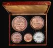 London Coins : A182 : Lot 1877 : Pattern Set 1846 Private Patterns, Smith on Decimal Currency a 5-coin set by Marrian & Gausby, c...