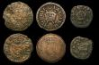 London Coins : A182 : Lot 2162 : Shillings to Halfgroat (4) Shillings (2) Charles I Group D, Fourth Bust, type 3a, no inner circles, ...