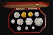 London Coins : A182 : Lot 2167 : Proof Set 1902 the short Matt Proof issue (11 coins) Sovereign to Maundy Penny, comprising Sovereign...